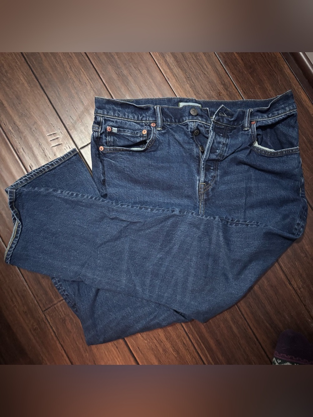 American Eagle Size 14 AE77 Premium Straight Crop Jean